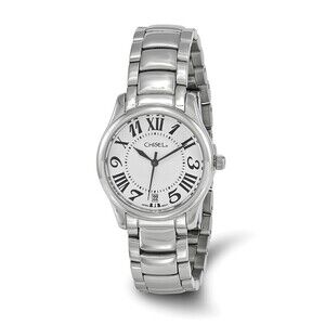 Kazi Luxury Ladies Chisel Stainless Steel White Dial Watch